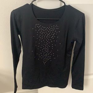 NEW Girls figure skating long sleeve shirt